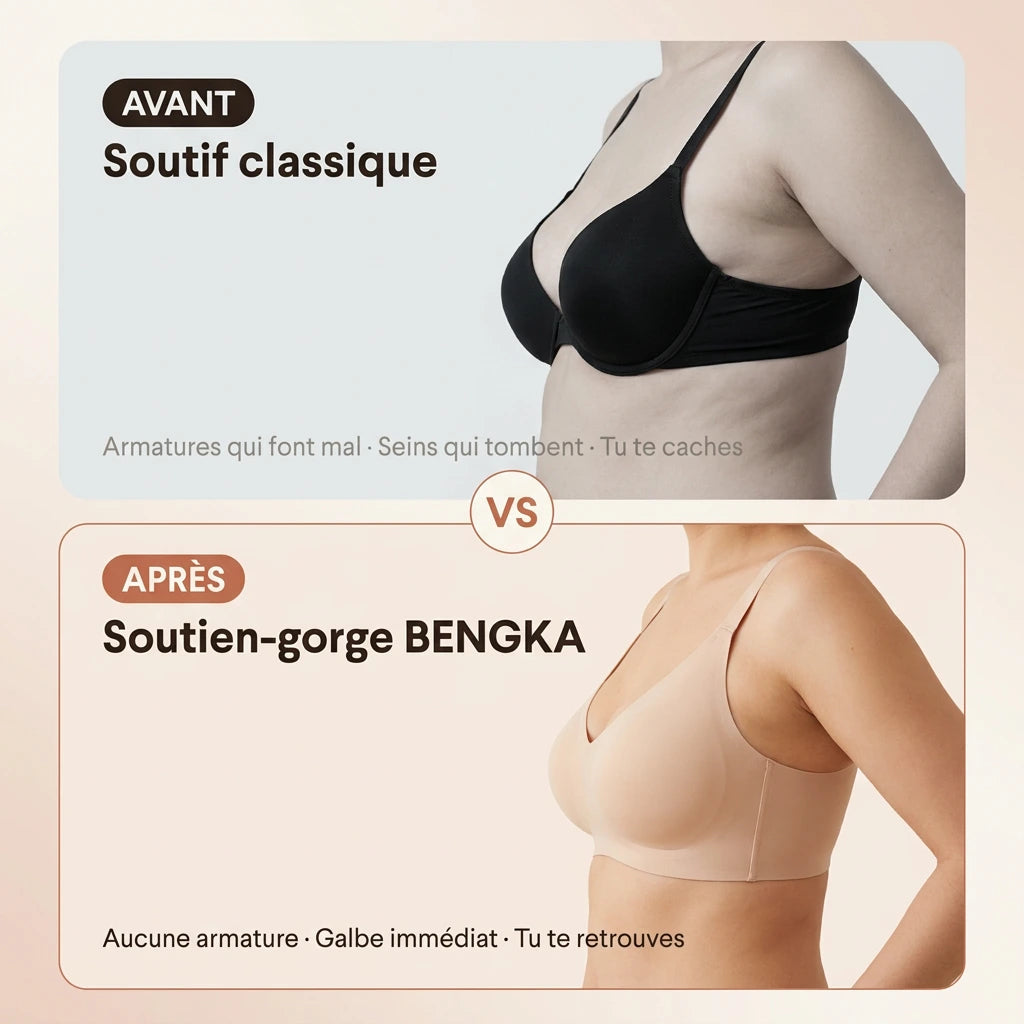 Soutien-gorge Sans Armatures Maintien Doux et Confortable